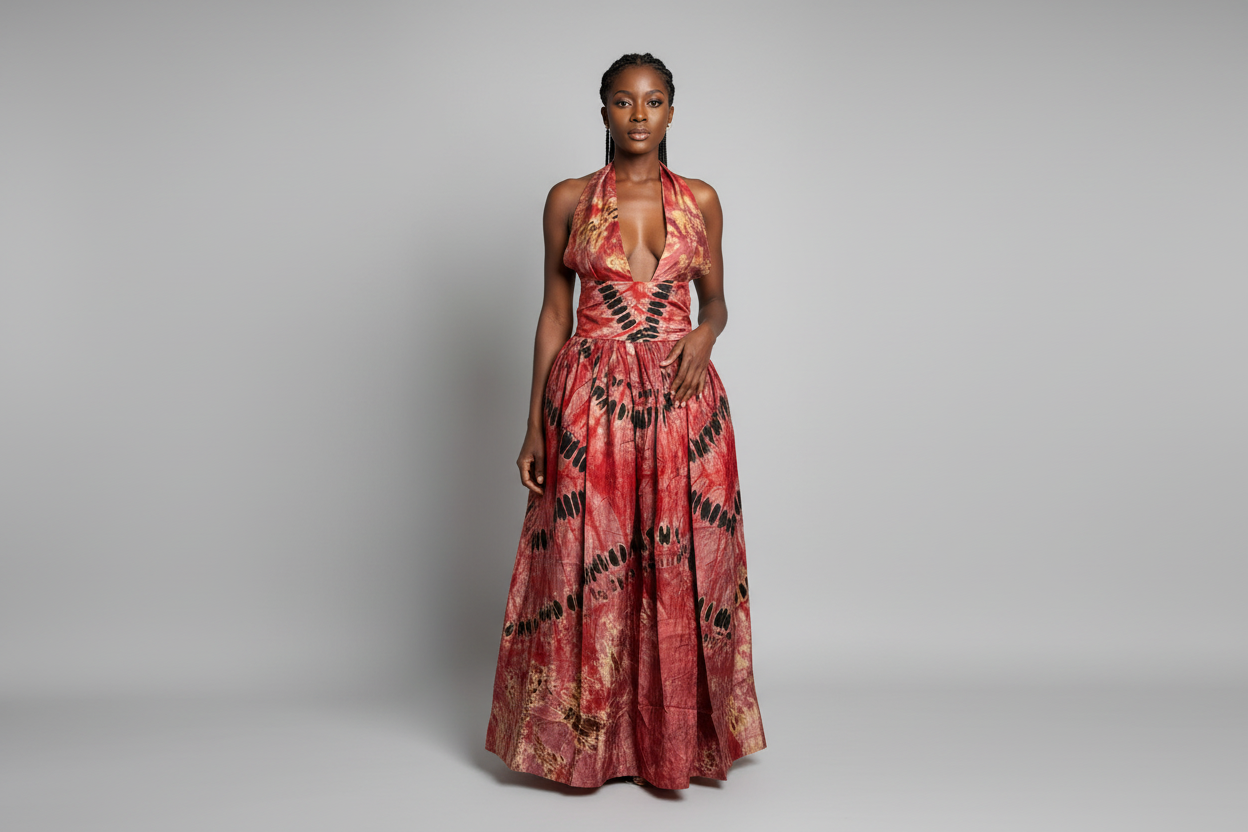 ENOLA BACKLESS SILKY DRESS (Petite/short)