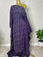 SHOULDER-OFF BUBU dress Adire crepe