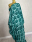 SHOULDER-OFF BUBU dress Adire crepe