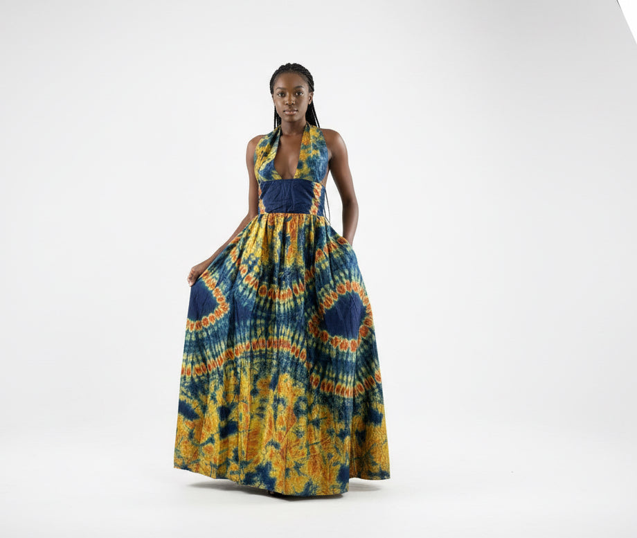 ENOLA BACKLESS SILKY DRESS