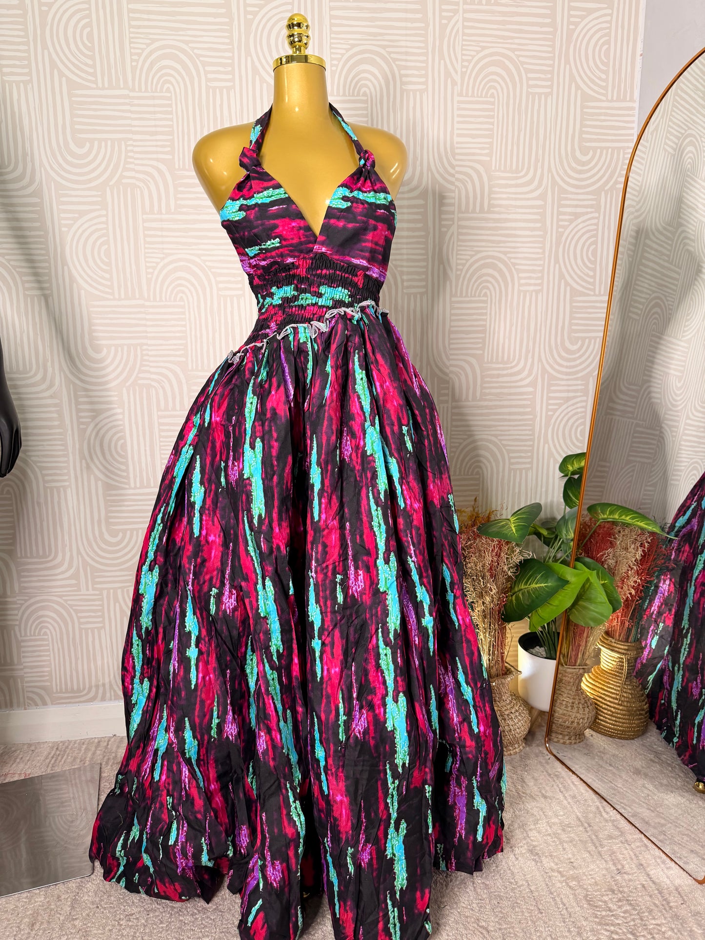 KIMIA MAXI BACKLESS DRESS